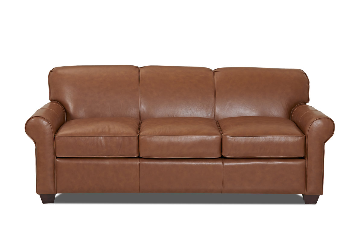 Wayfair Custom Upholstery™ Jennifer Leather Sofa & Reviews Wayfair
